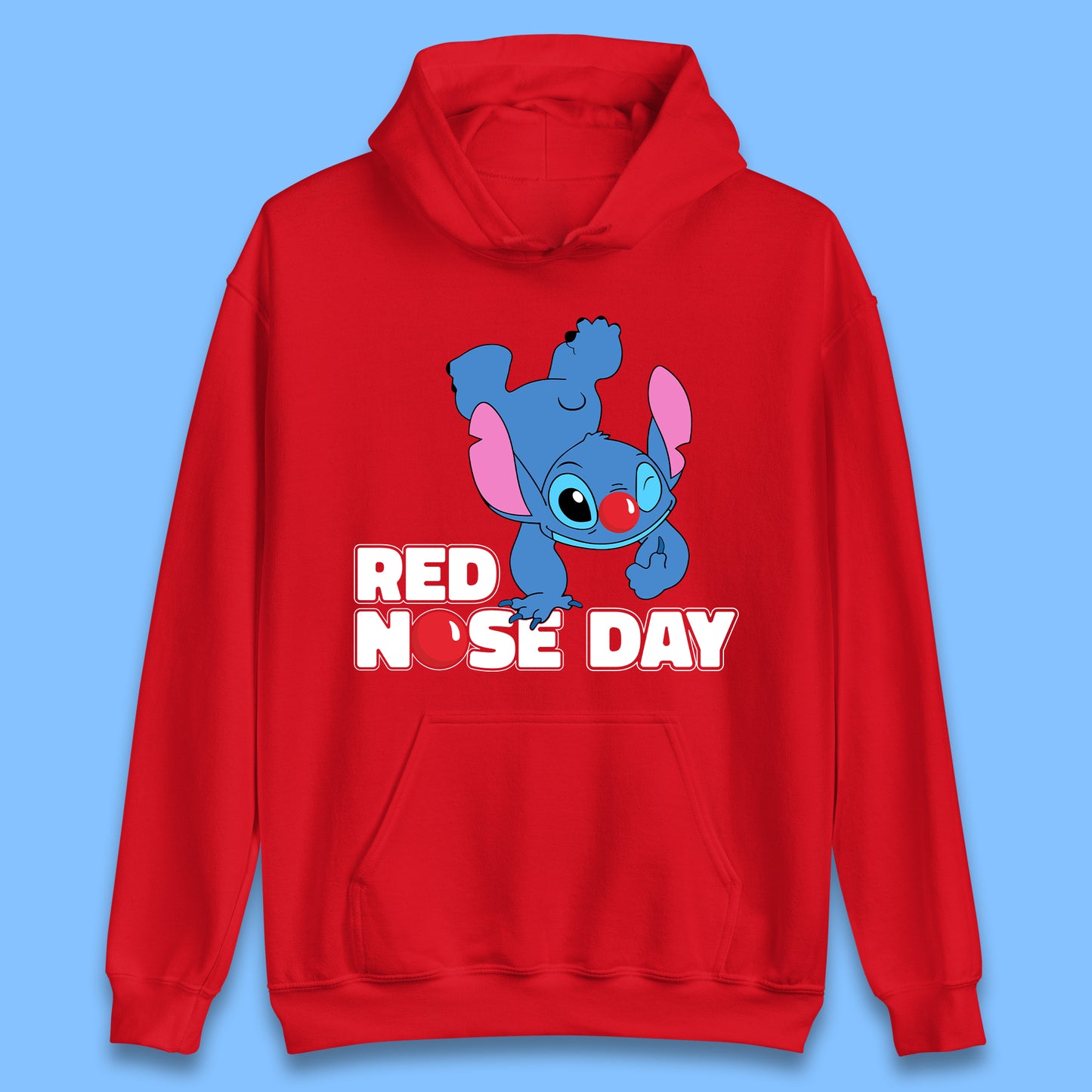 Stitch Red Nose Day Unisex Hoodie