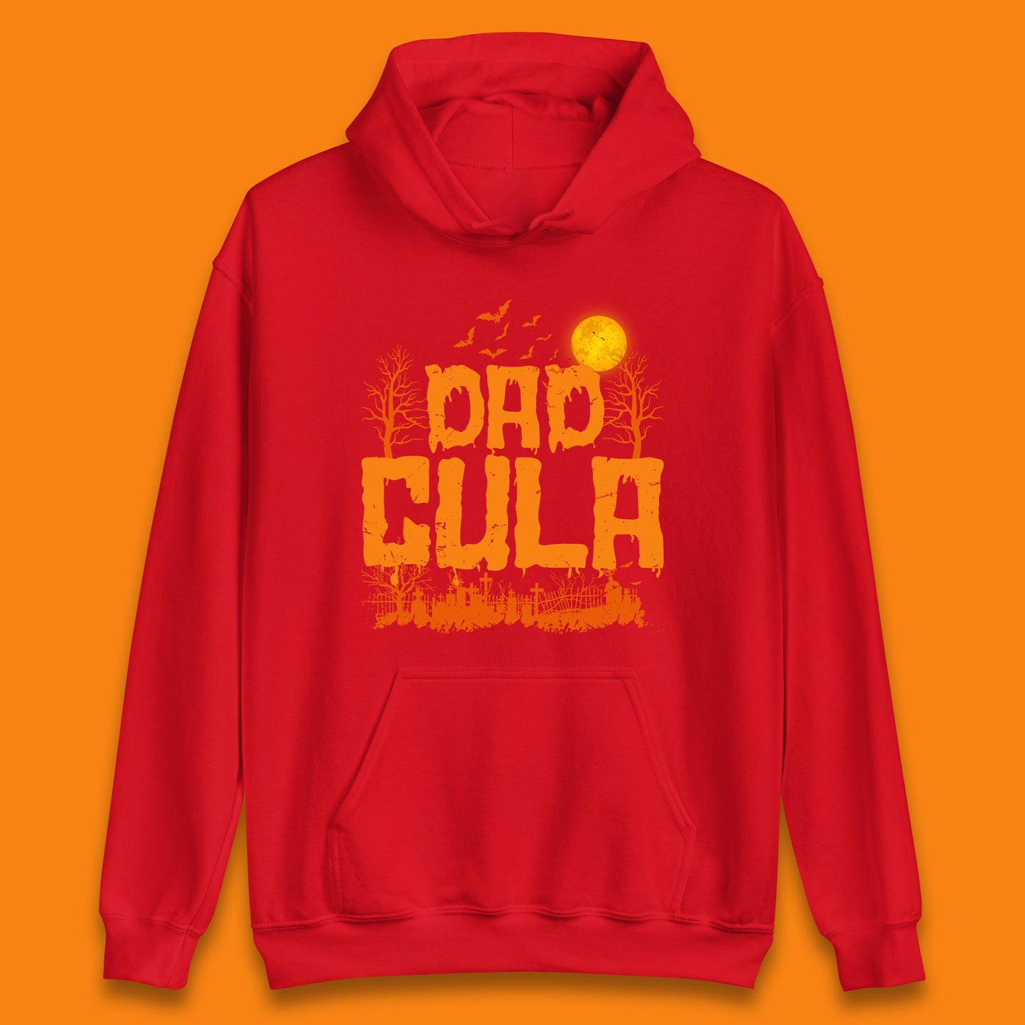 Dadcula Halloween Funny Monster Ghost Spooky Dad Gift Unisex Hoodie