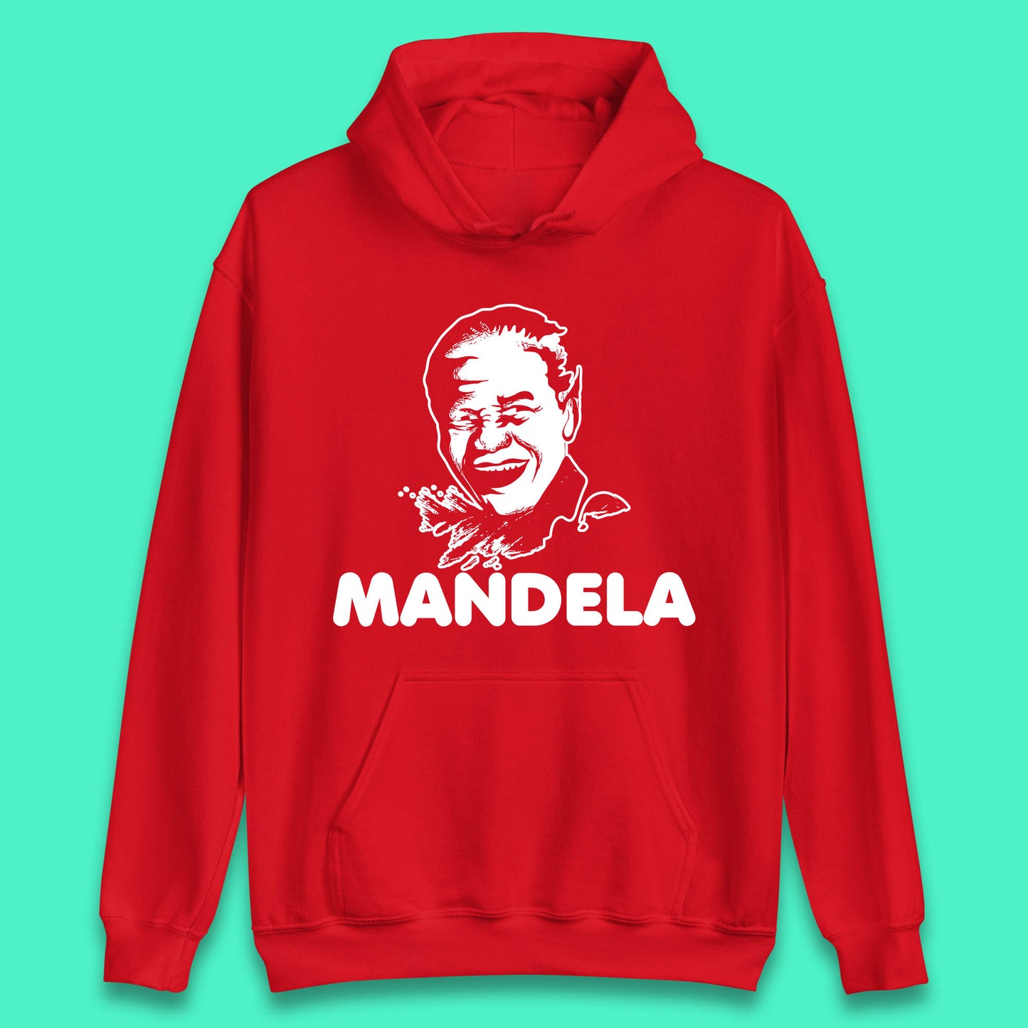 Mandela Portrait Art Black Lives Matter Nelson Mandela International Day Unisex Hoodie