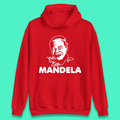 Mandela Portrait Art Black Lives Matter Nelson Mandela International Day Unisex Hoodie