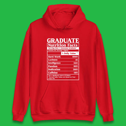 Graduate Nutrition Facts Unisex Hoodie
