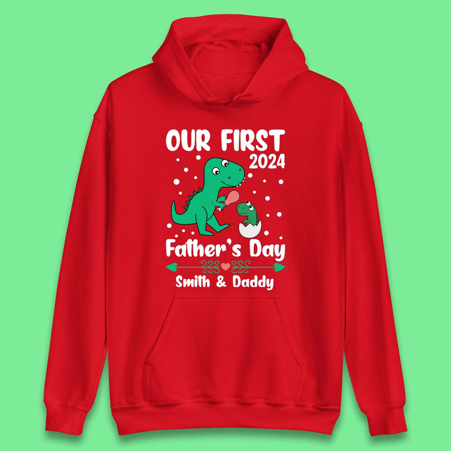 Personalised First Father's Day Unisex Hoodie
