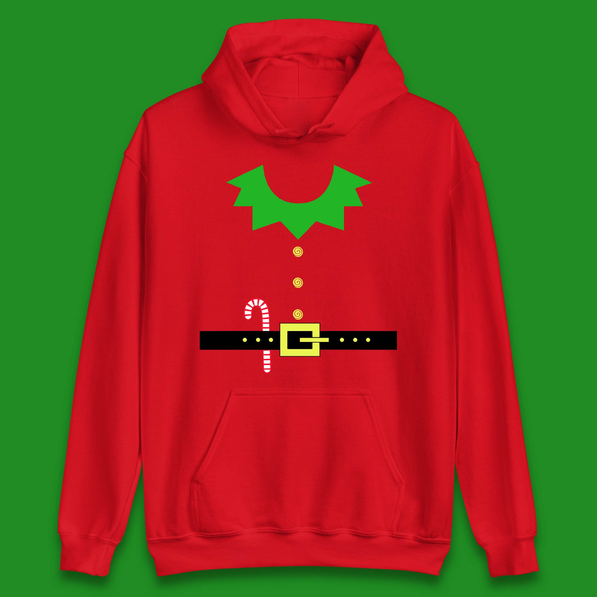 christmas elf costume christmas candy hoodie