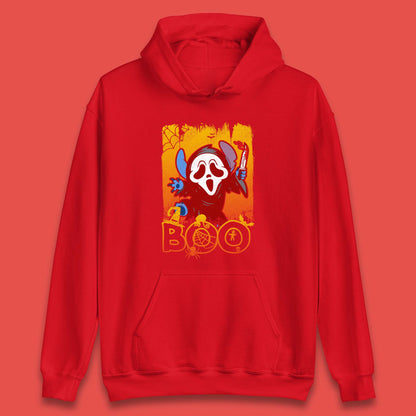 Stitch Scream Ghostface Disney Halloween Horror Movie  Disney Lilo & Stitch Unisex Hoodie
