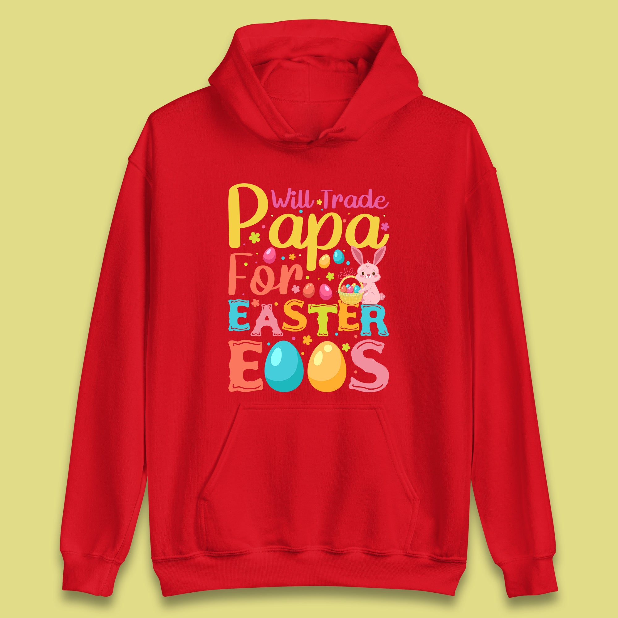 Papa For Easter Eggs Unisex Hoodie