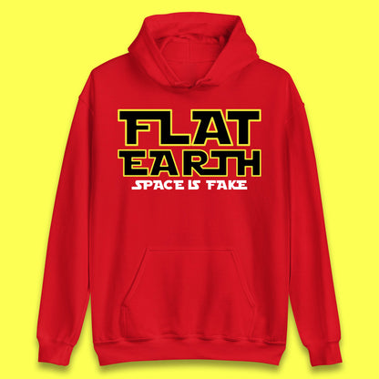 Flat Earth Space Is Fake Funny Conspiracy The Force Awakens Inspired NASA Lies Star Wars Inspired Unisex Hoodie