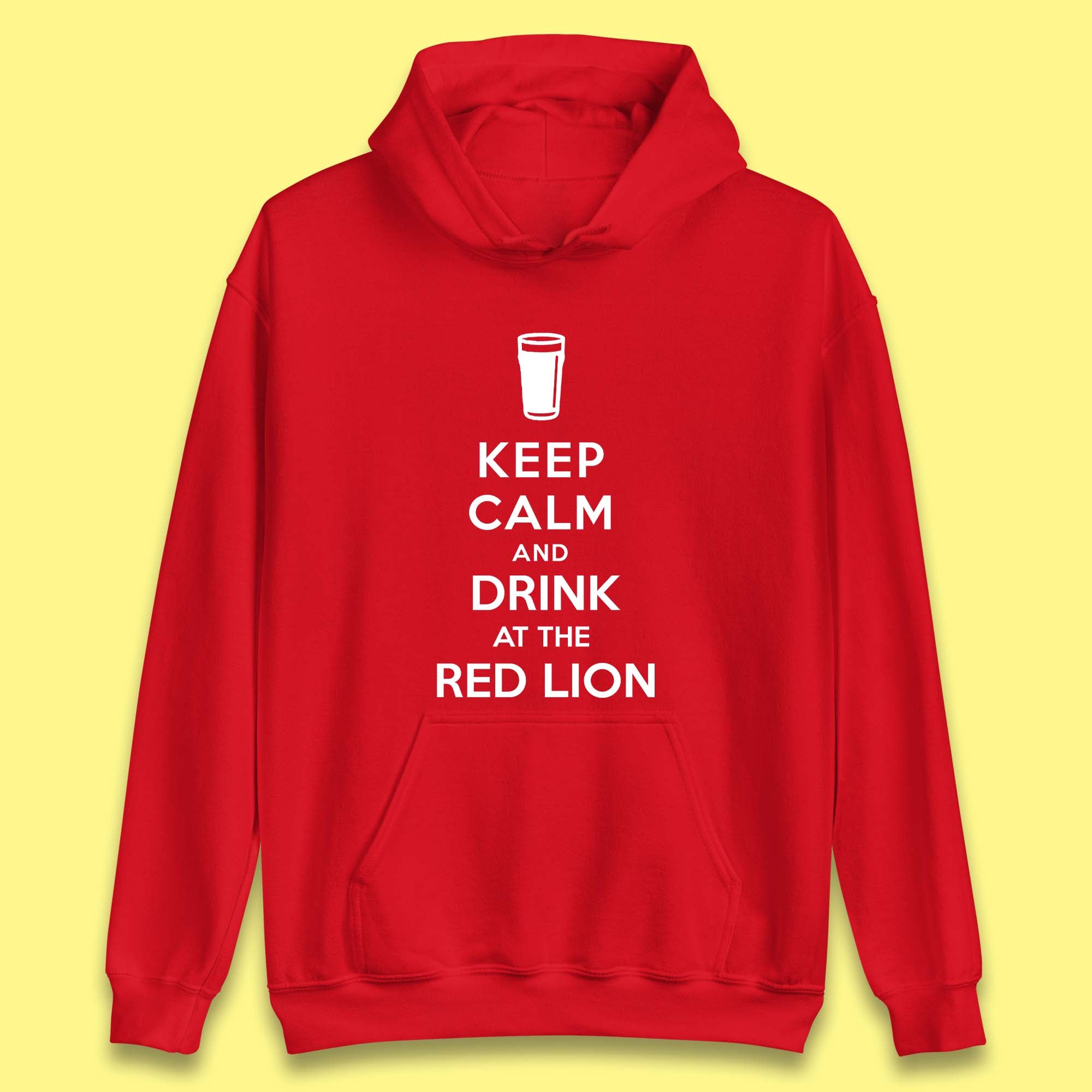 Personalised Keep Calm and Drink at Any Pub Name Unisex Hoodie