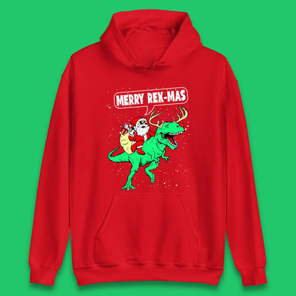 Merry Rex-Mas Christmas Unisex Hoodie