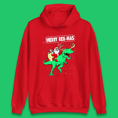 Merry Rex-Mas Christmas Unisex Hoodie