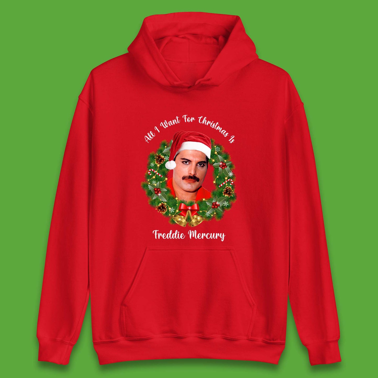 Freddie Mercury Christmas Unisex Hoodie