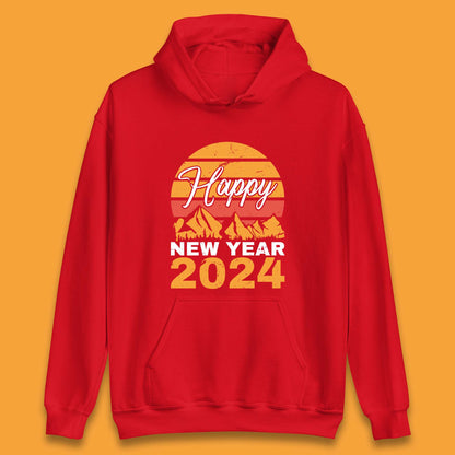 Happy New Year 2024 Camping Camping Unisex Hoodie