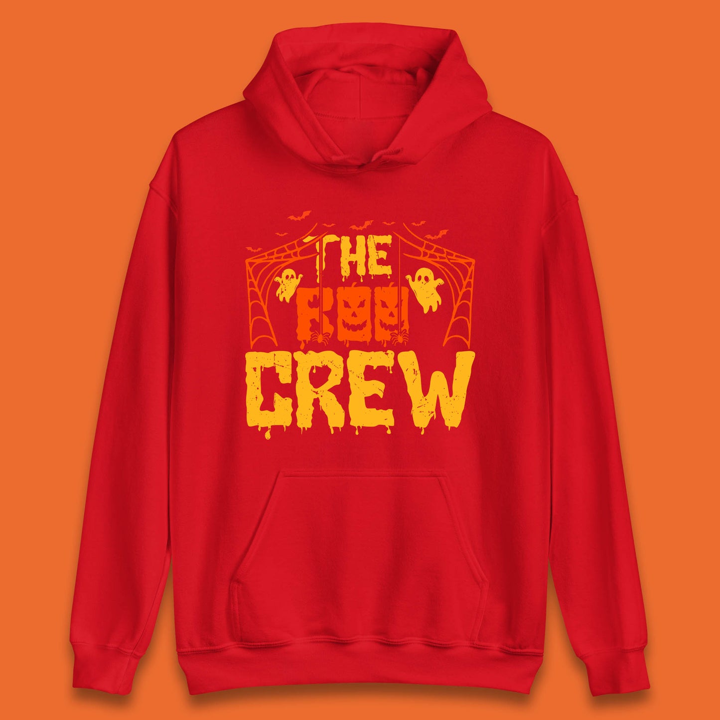 The Boo Crew Halloween Horror Spooky Boo Squad Matching Halloween Costume Unisex Hoodie