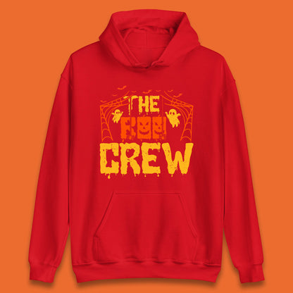 The Boo Crew Halloween Horror Spooky Boo Squad Matching Halloween Costume Unisex Hoodie