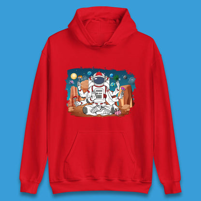 Meditating Astronaut Yoga Unisex Hoodie