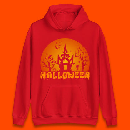 Halloween Horror Scary Hunted House Scary Spooky Night Festive Gift Unisex Hoodie