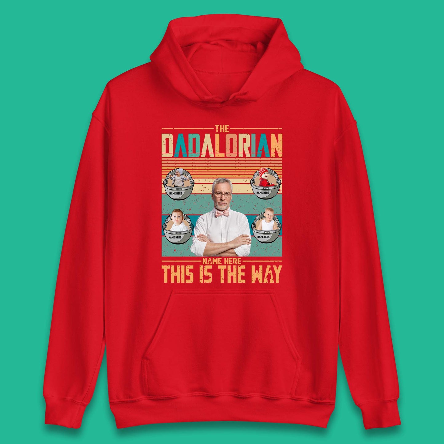 Personalised The Dadalorian Unisex Hoodie