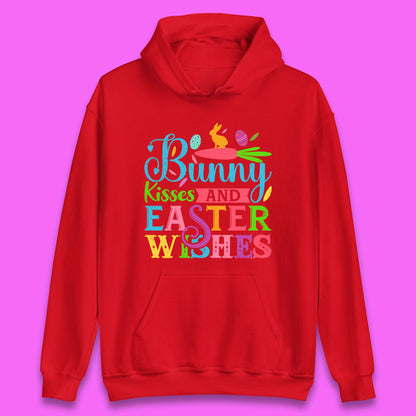 Bunny Kisses And Easter Wishes Unisex Hoodie
