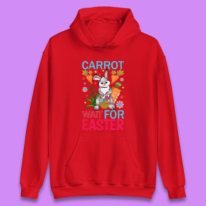 Carrot Wait For Easter Unisex Hoodie