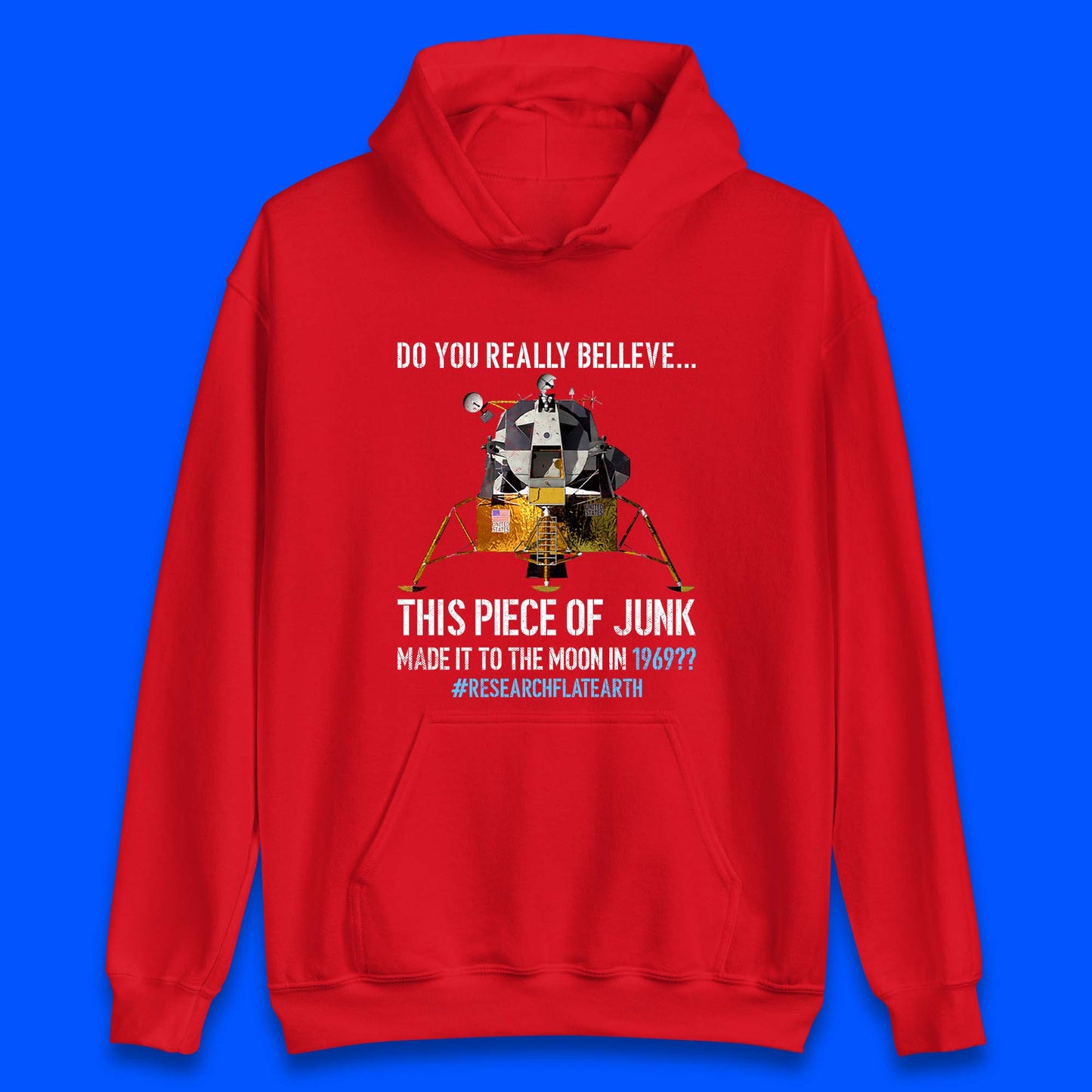 Research Flat Earth Unisex Hoodie