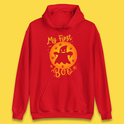 My First Boo Halloween Funny Boo Ghost Horror Scary Creepy Season Unisex Hoodie