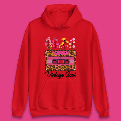 Vintage Soul Western Floral Cassette Tape Retro Wildflower Music Mixtape 80’s 90's Country Music Nostalgia Unisex Hoodie