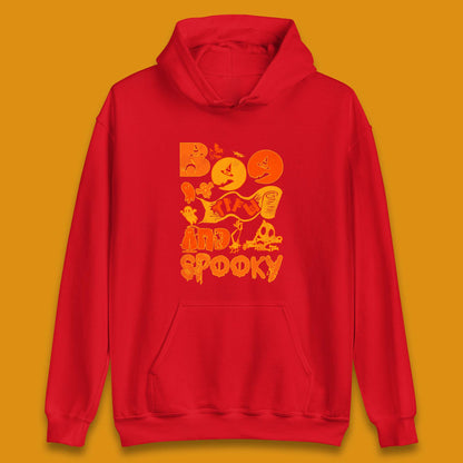 Boo Tiful and Spooky Halloween Horror Scary Boo Ghost Spooky Season Unisex Hoodie