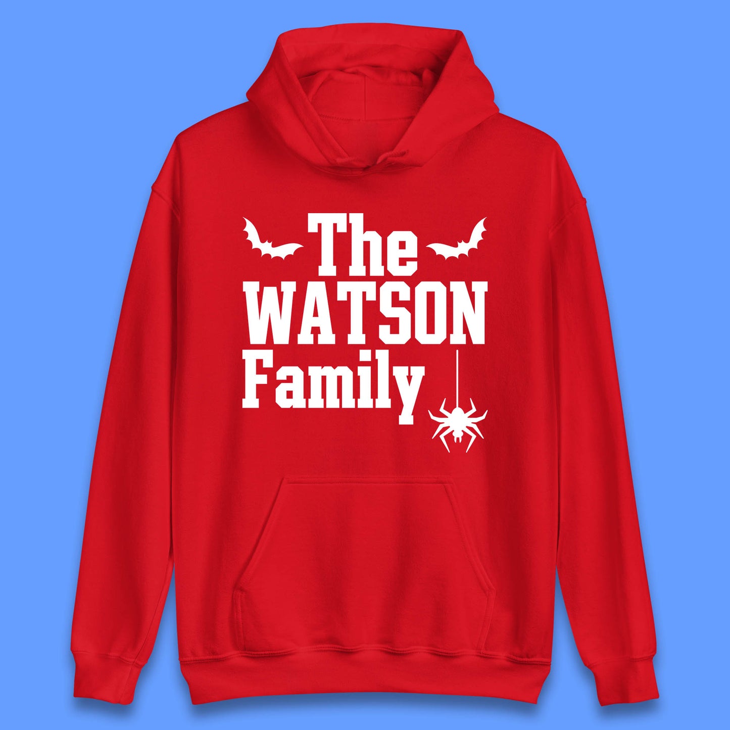 Personalised Halloween Family Your Name Horror Scary Spooky Matching Costume Unisex Hoodie