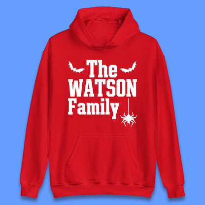 Personalised Halloween Family Your Name Horror Scary Spooky Matching Costume Unisex Hoodie