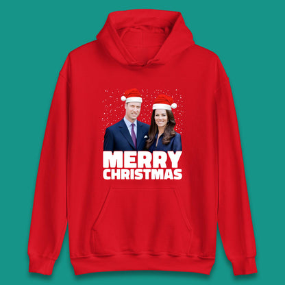 Prince William & Kate Merry Christmas Unisex Hoodie
