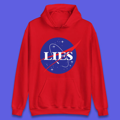 NASA Lies Logo Parody Unisex Hoodie
