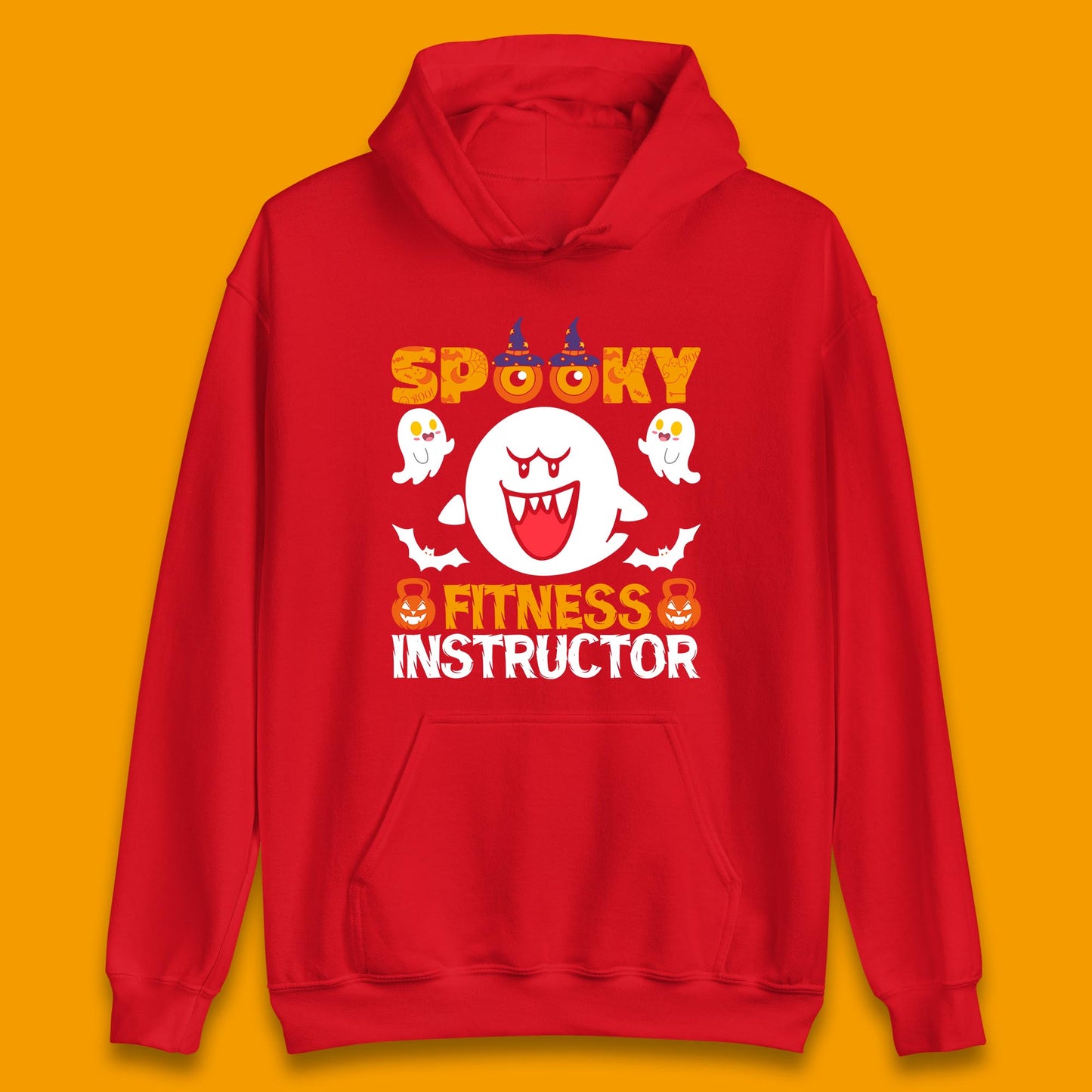 Halloween Spooky Fitness Instructor Super Mario Boo Halloween Costume Unisex Hoodie