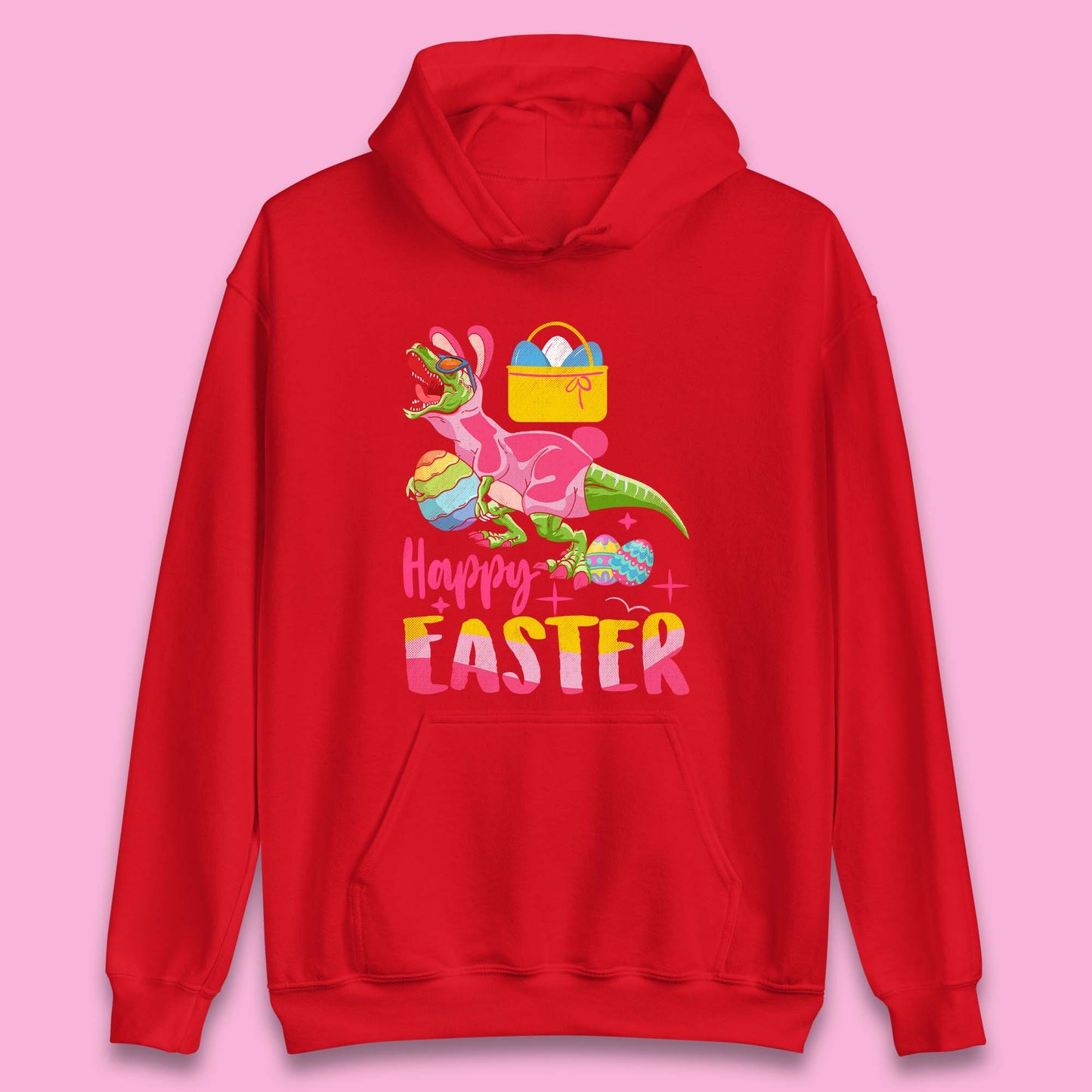 Happy Dinosaur Easter Unisex Hoodie