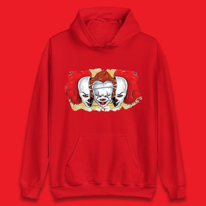 IT Pennywise Clown Halloween Horror Movie Character Evil Clown Costume Serial Killer Unisex Hoodie
