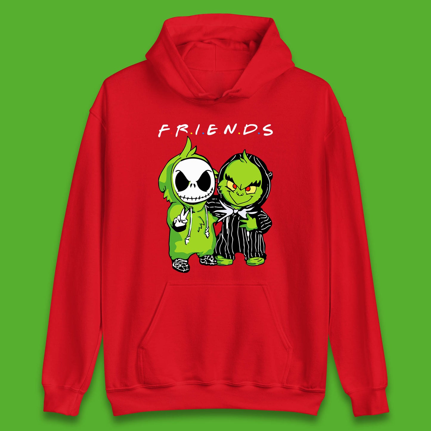 grinch and jack skellington hoodie