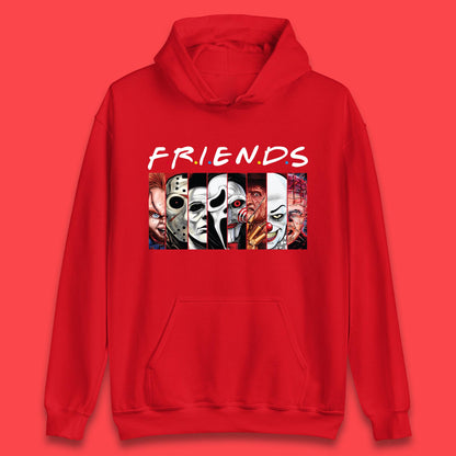 Halloween Friends Horror Movie Characters Killers Scary Friends Unisex Hoodie