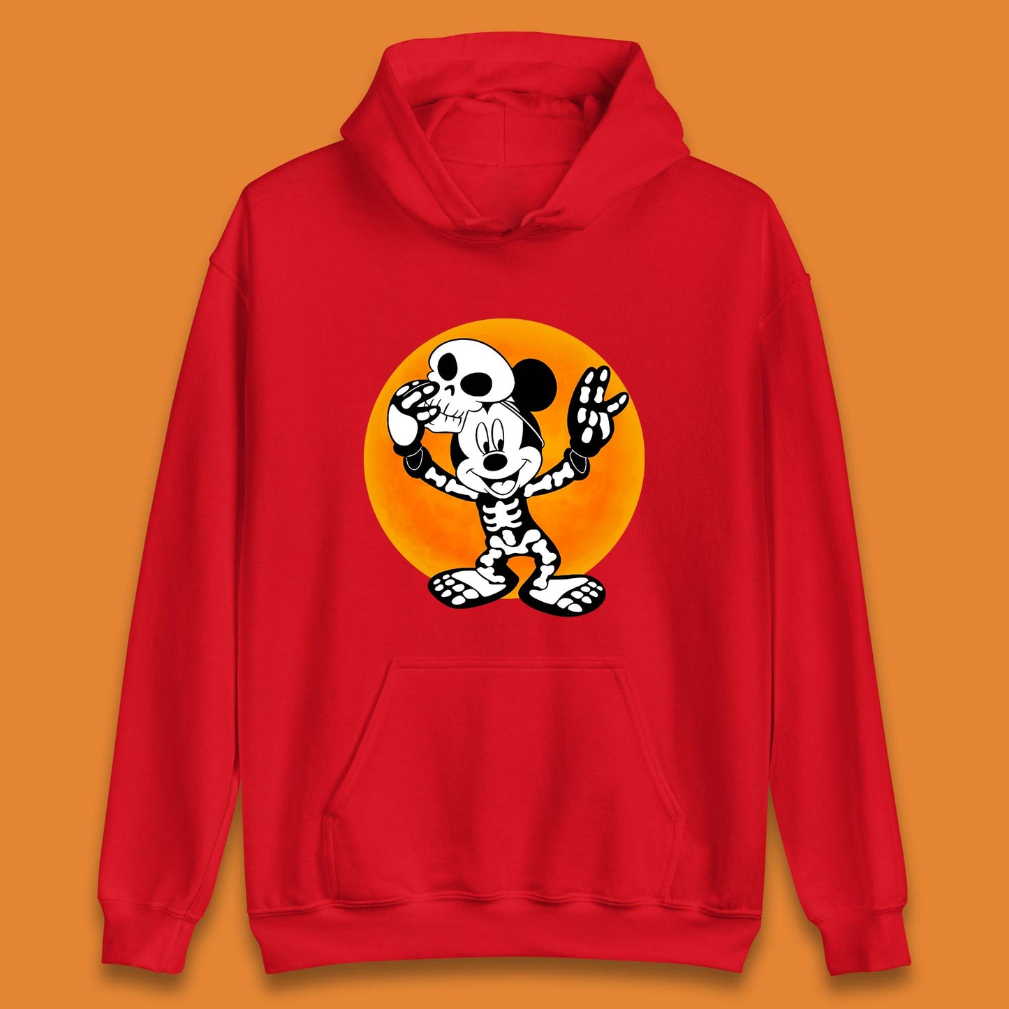 Disney Halloween Mickey Mouse Skelton Costume Disney World Horror Scary Disneyland Trip Unisex Hoodie