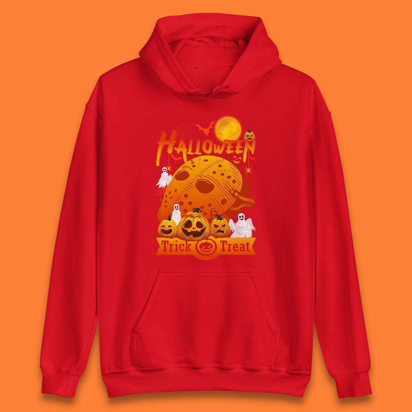 Happy Halloween Jason Voorhees Face Mask Halloween Friday The 13th Horror Movie Halloween Pumpkins Unisex Hoodie