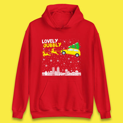 Lovely Jubbly Car Christmas Unisex Hoodie