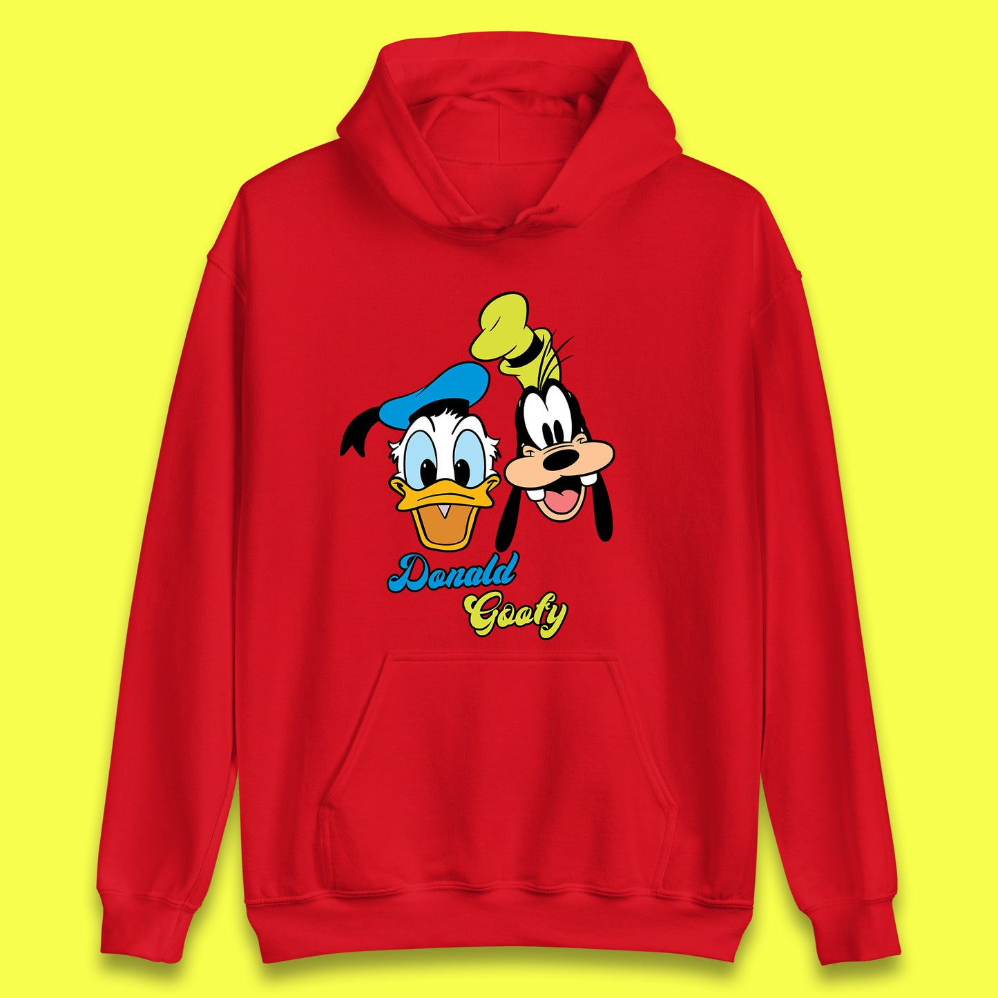 Disney Cartoon Characters Donald Duck And Pluto Goofy Face Disney World Trip Disney Vacation Unisex Hoodie