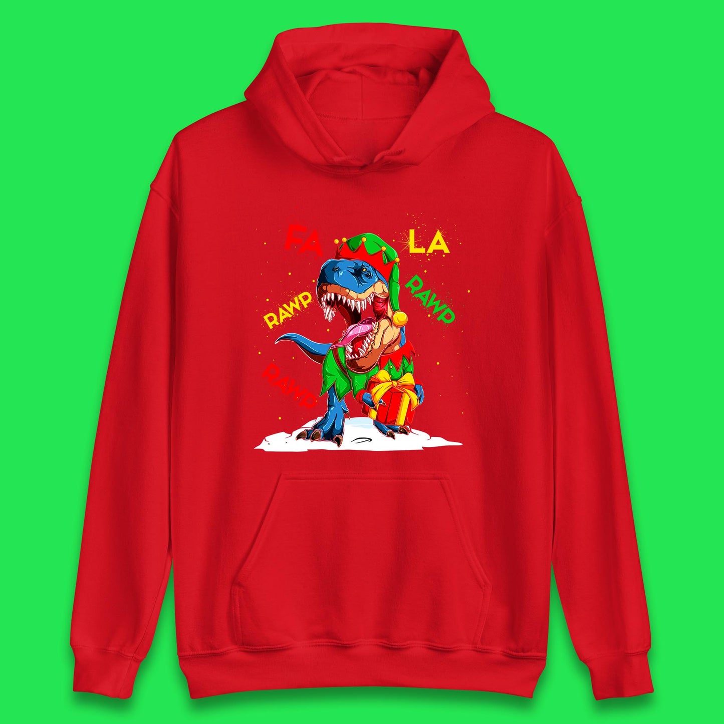 christmas dinosaur hoodie
