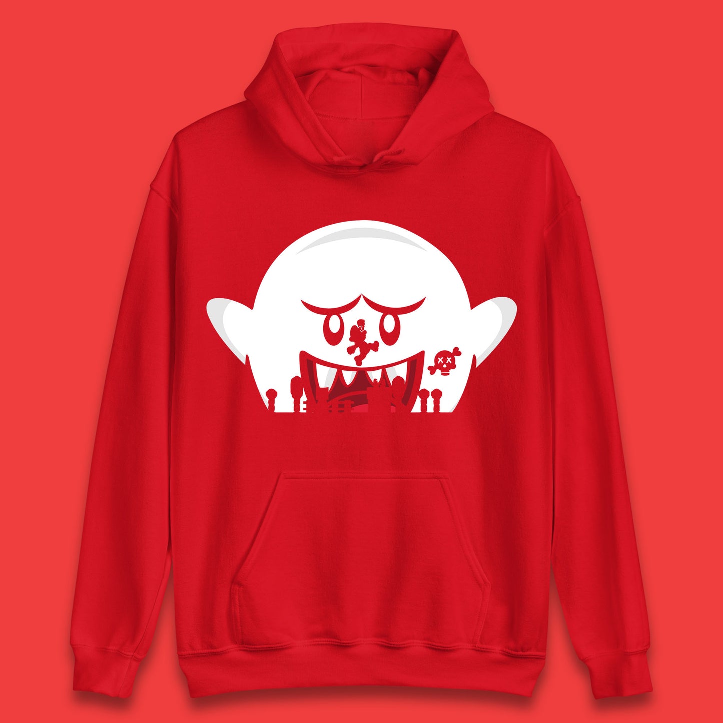 Super Mario Boo Trick Or Treat Halloween Nintendo Mario Iconic Ghost Boo Unisex Hoodie