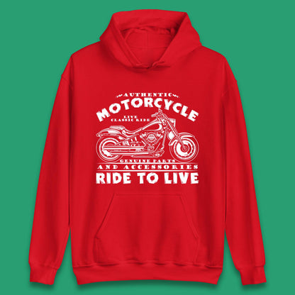 Motorcycle Ride To Live Unisex Hoodie