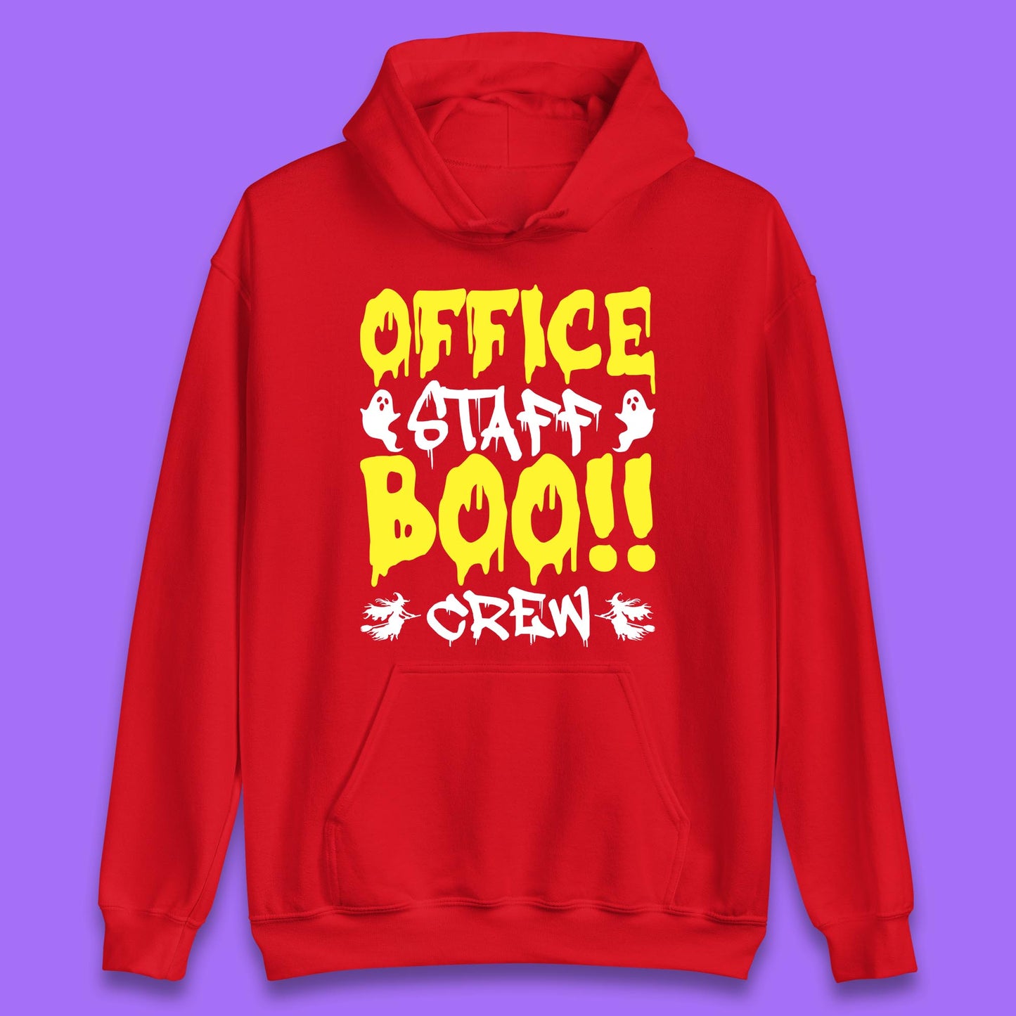 Office Staff Boo Crew Halloween Office Squad Boo Ghost Office Crew Unisex Hoodie
