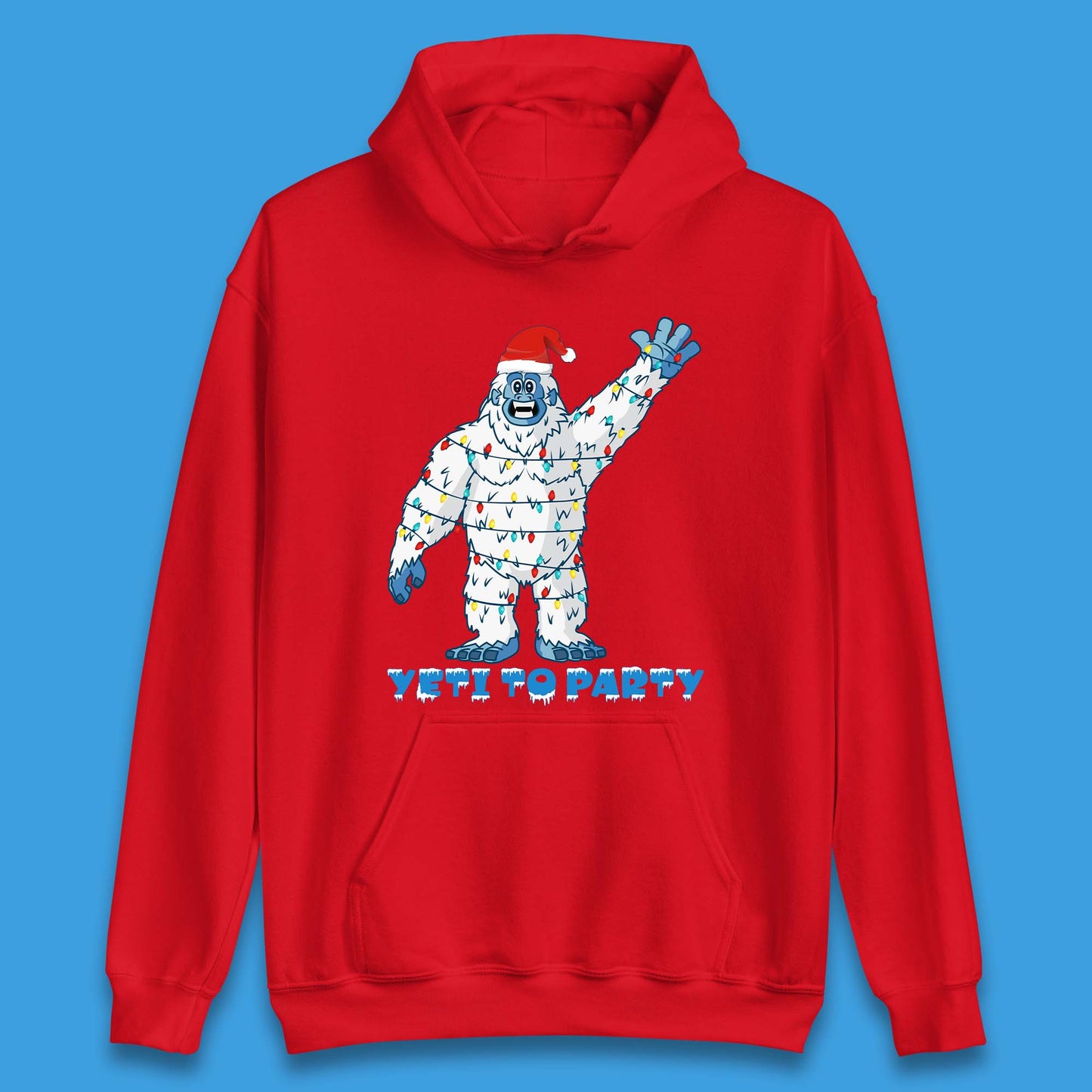 Yeti To Party Christmas Unisex Hoodie