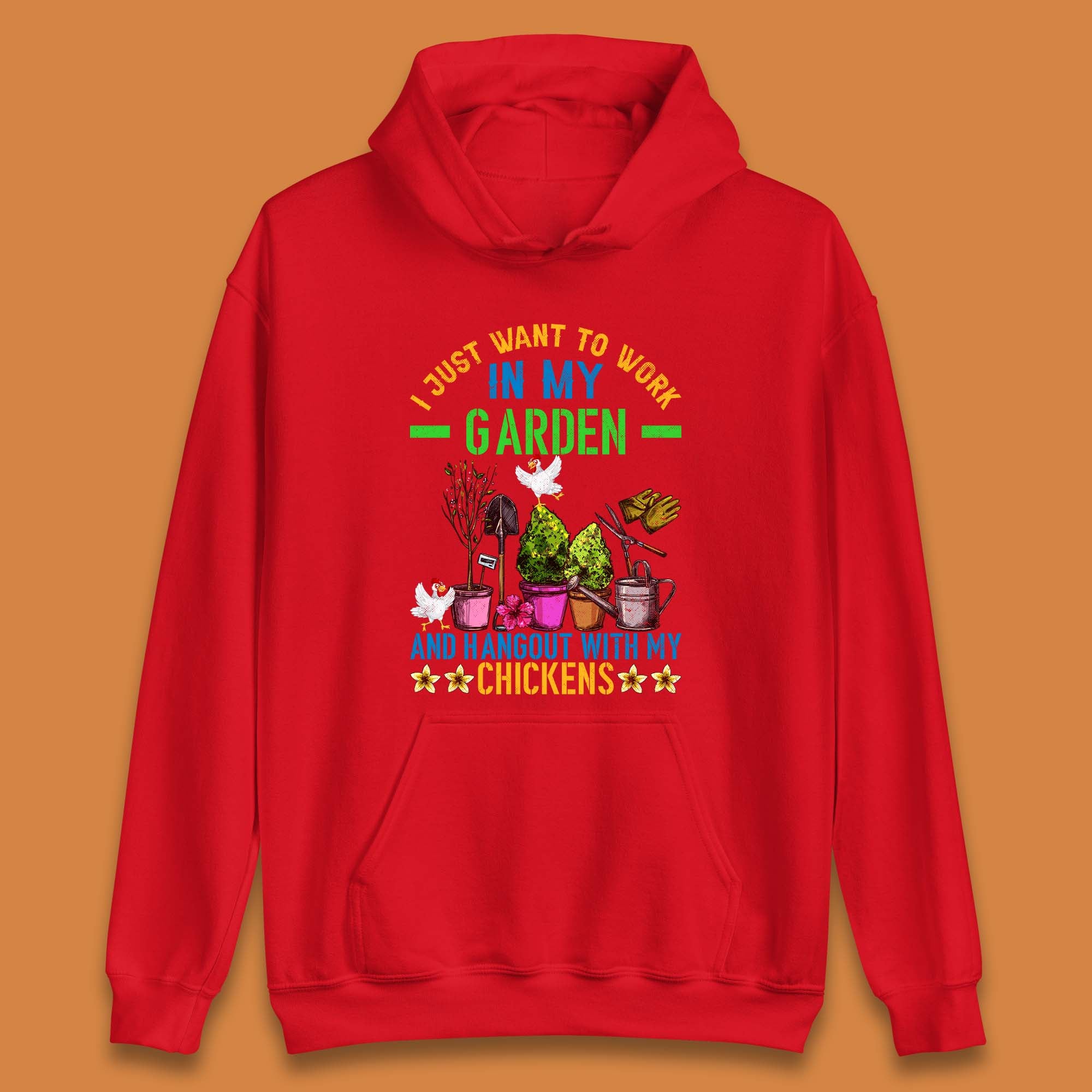 Hangout With My Chickens Unisex Hoodie