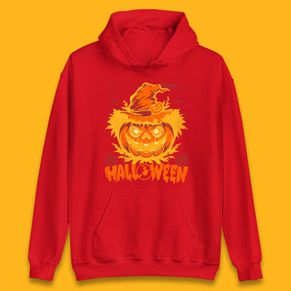 Halloween Scary Pumpkin Face Jack O Lantern Horror Halloween Night Unisex Hoodie