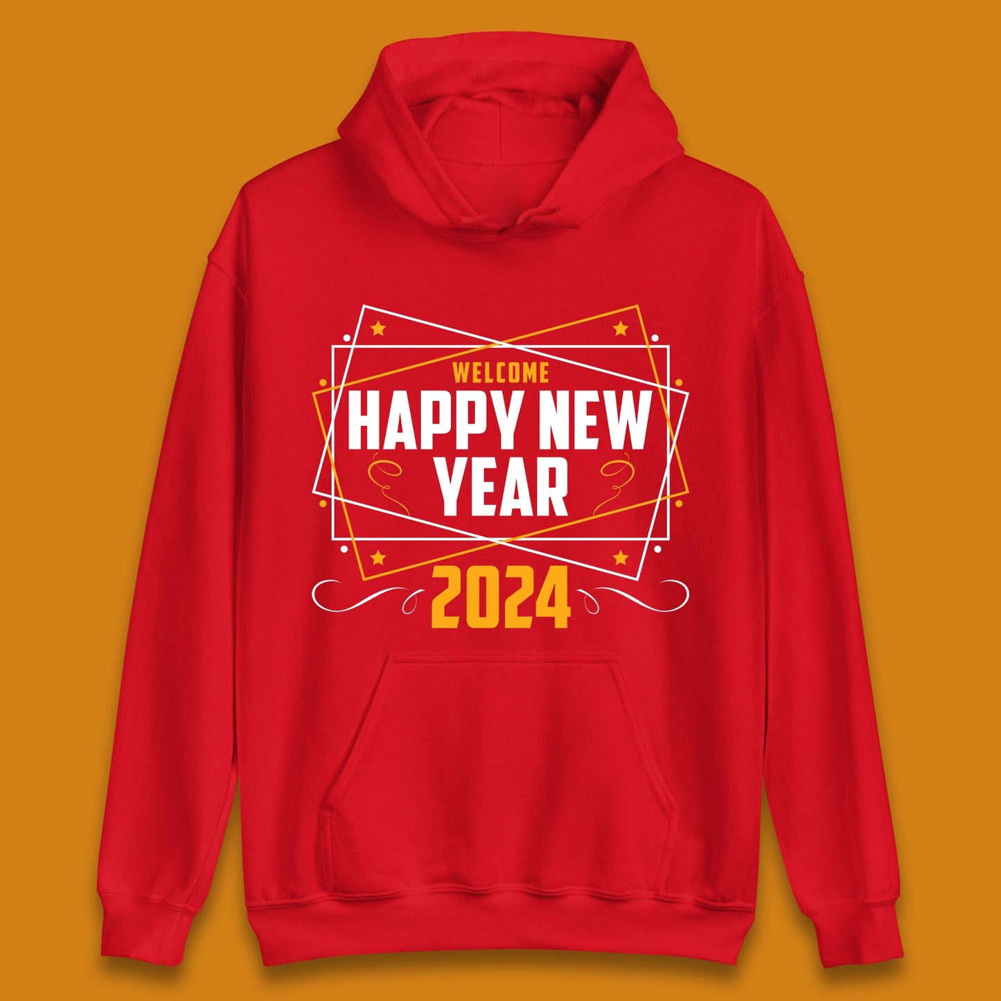 Welcome Happy New Year 2024 Unisex Hoodie
