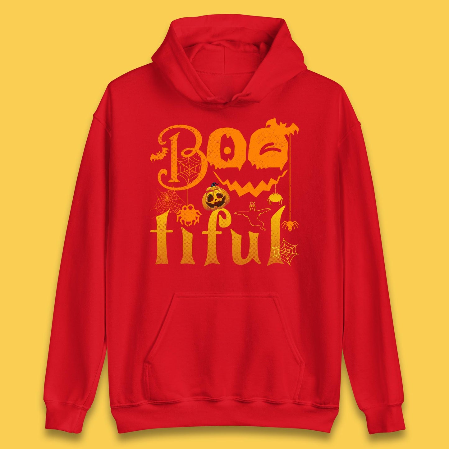 Bootiful Halloween Ghost Funny Boo Ghost Scary Spooky Season Unisex Hoodie