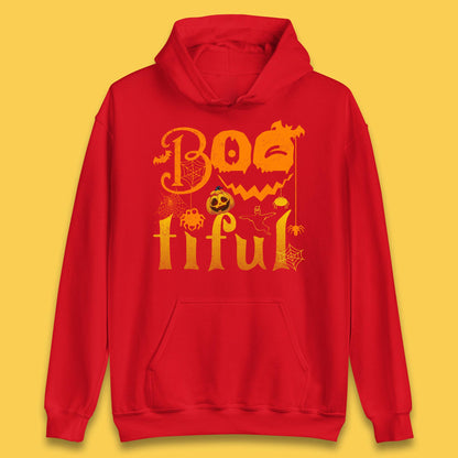 Bootiful Halloween Ghost Funny Boo Ghost Scary Spooky Season Unisex Hoodie