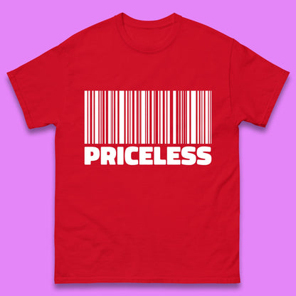 Scan For Priceless Barcode Funny Label Inspirational Empowerment Mens Tee Top